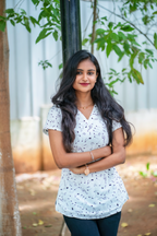 Venmathi - White musical printed cotton short top