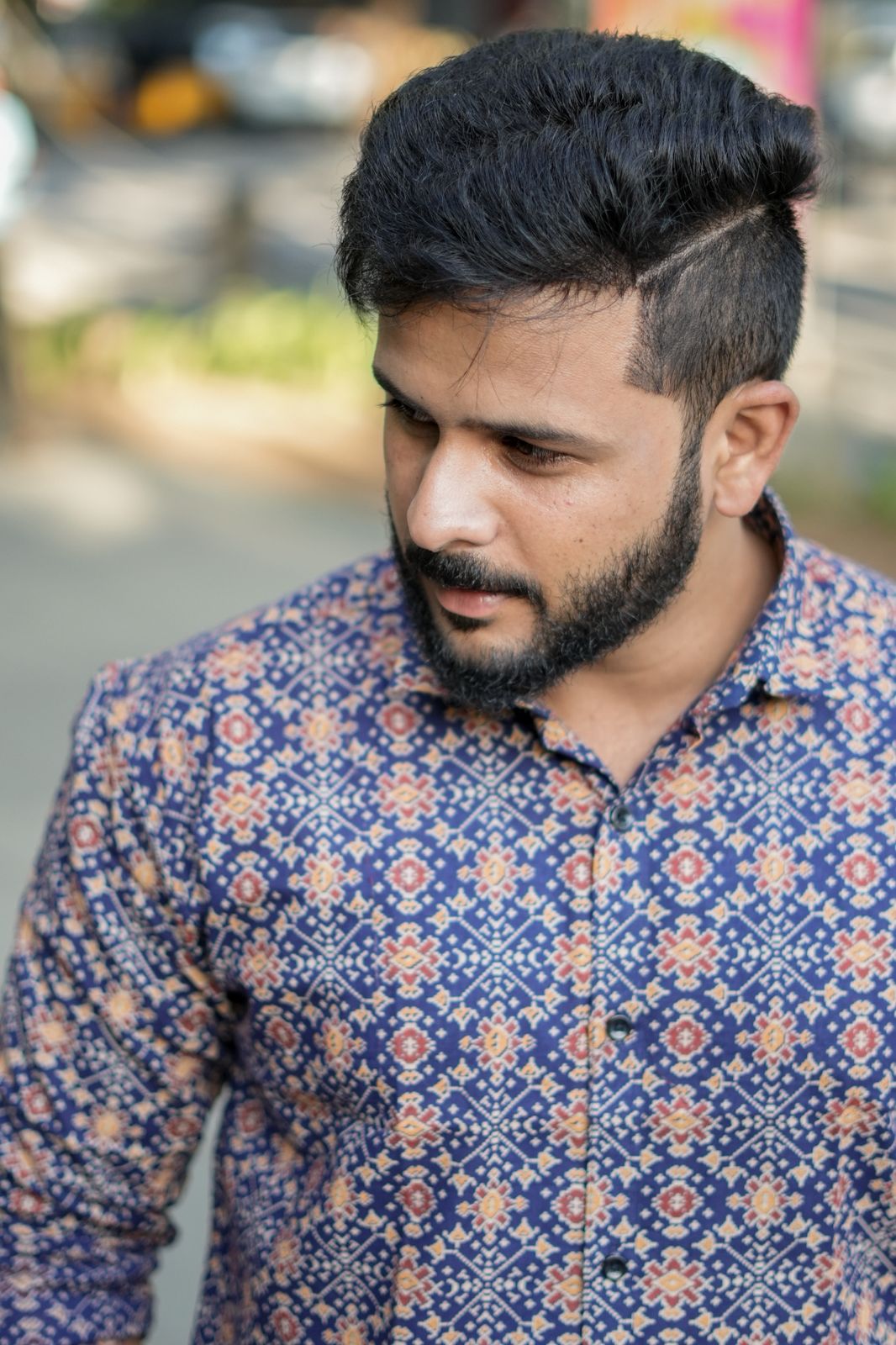 Neelva - Blue Ajrakh Cotton Shirt