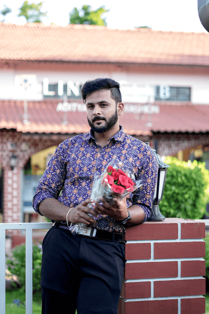 Neelva - Blue Ajrakh Cotton Shirt