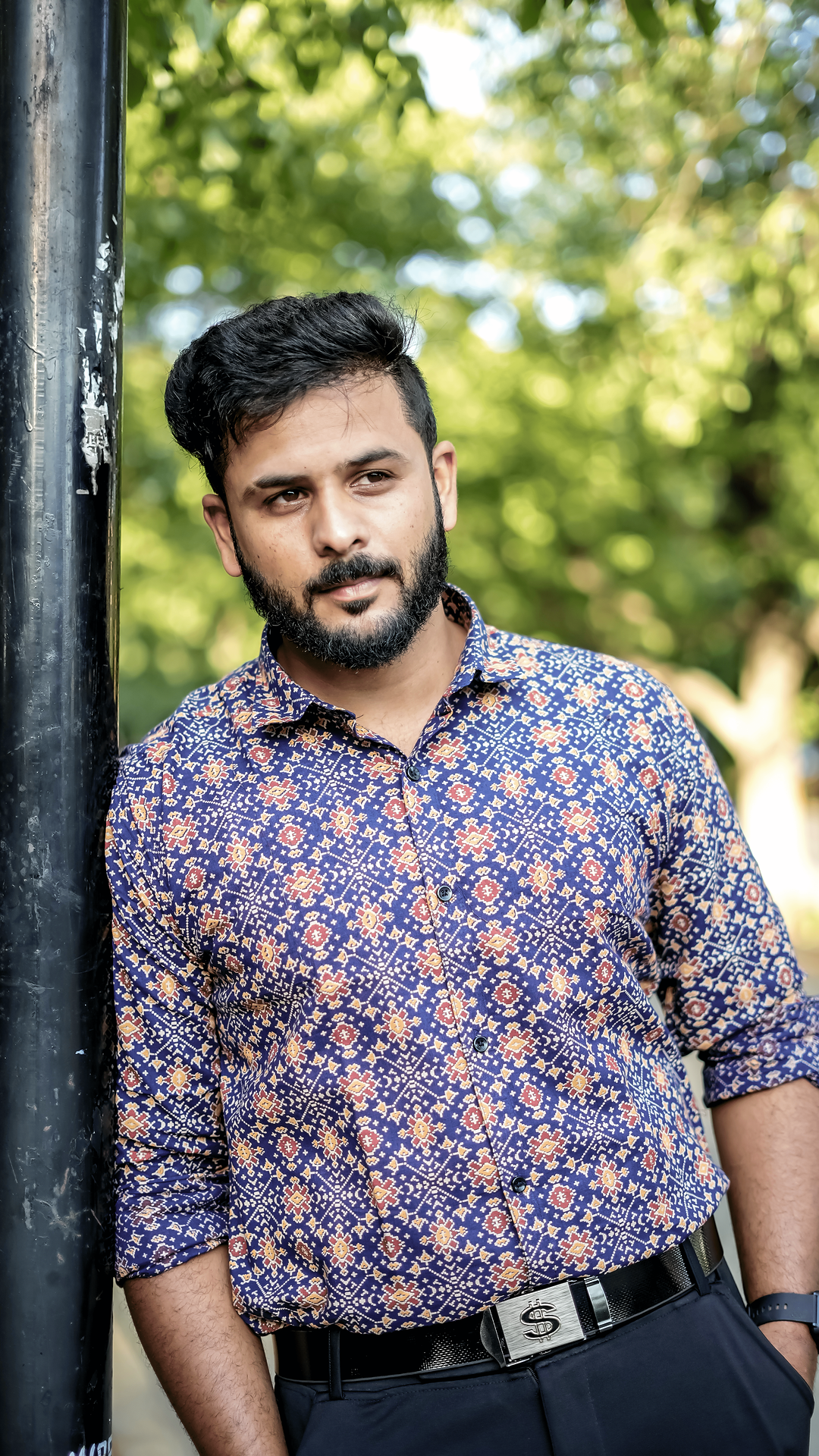 Neelva - Blue Ajrakh Cotton Shirt